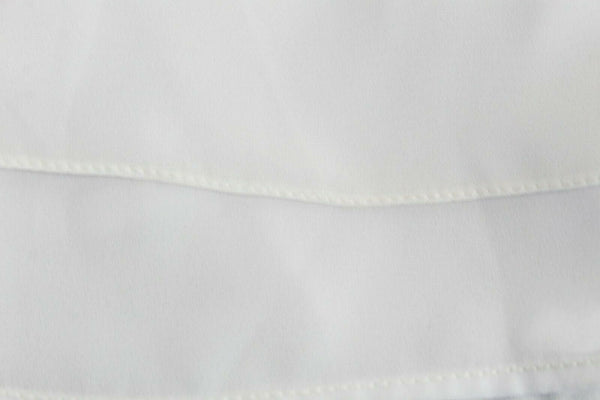 Saks Fifth Avenue NEW $100 12 x 29" White Flowy 2 Sheer Palazzo Poly Pant