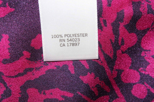 Banana Republic Sz PXS Magenta Purple Tie Shoulders 100% Polyester Top