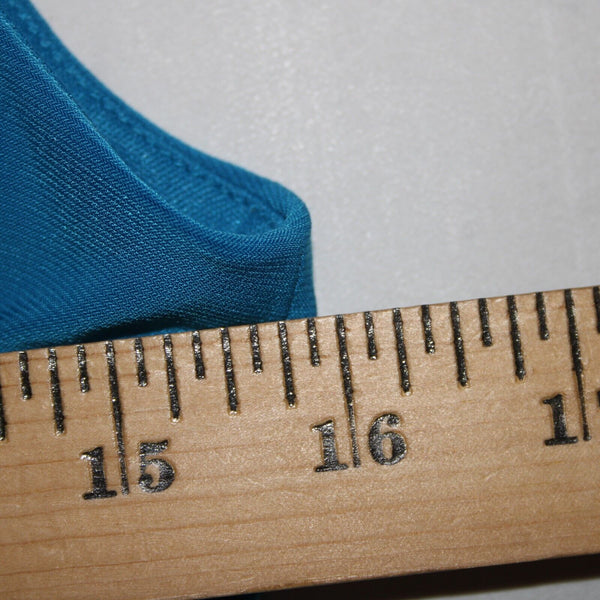 American Living Sz 4 Blue V Neck Ruched Bodycon Lined Polyester Elastane Dress
