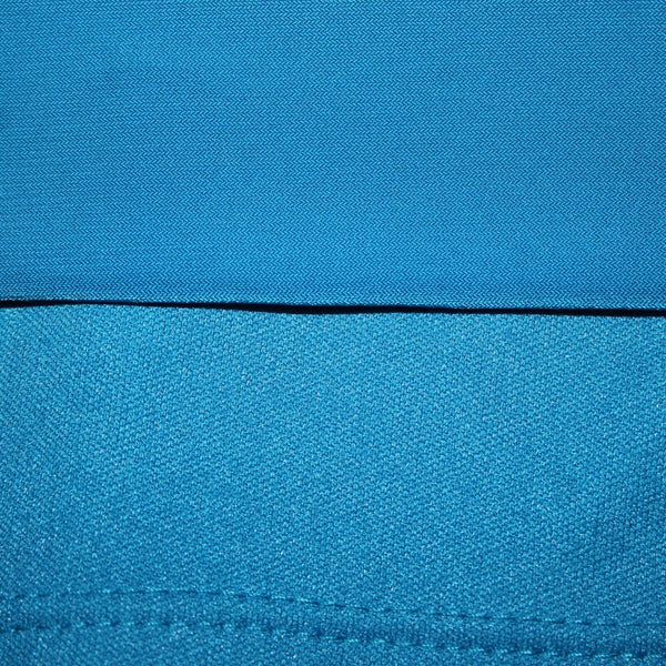 American Living Sz 4 Blue V Neck Ruched Bodycon Lined Polyester Elastane Dress