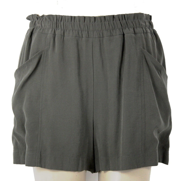 Simply Vera NEW $44 Sz XL X 4 Olive Green Elastic Waist Pocket Rayon Poly Shorts