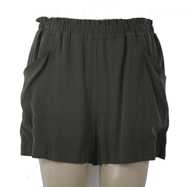 Simply Vera NEW $44 Sz XL X 4 Olive Green Elastic Waist Pocket Rayon Poly Shorts