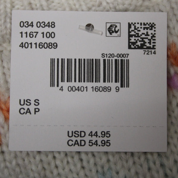 American Eagle NEW $45 Sz S White Multi Stripe Acrylic Blend Knit Oversz Sweater