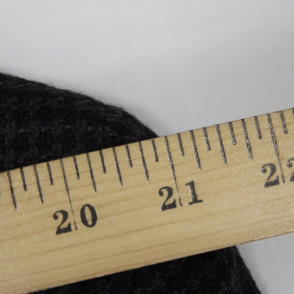 Joseph Abboud Sz 42L Black Gray Large Herringbone 3 Button Wool Blazer Jacket