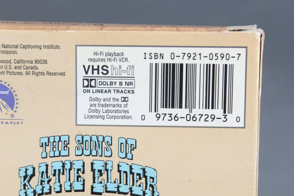 The Sons Of Katie Elder John Wayne Dean Martin 1996 VHS Movie