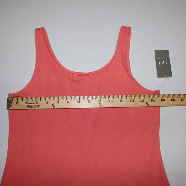 J Jill Top NEW $29 Long Perfect Tank Sz XS Petite Shrimp Pink Cotton Spandex Top