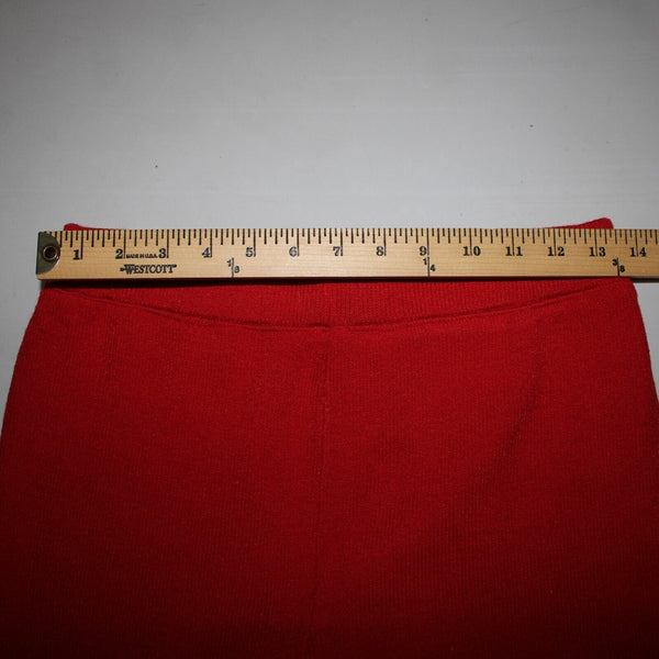 Toula Sz 4 x 30 Red Wool Mid Rise Santana Knit Capri AS IS Pant