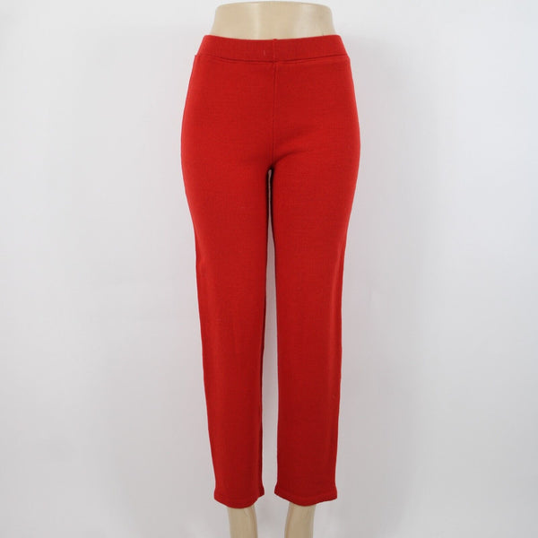 Toula Sz 4 x 30 Red Wool Mid Rise Santana Knit Capri AS IS Pant