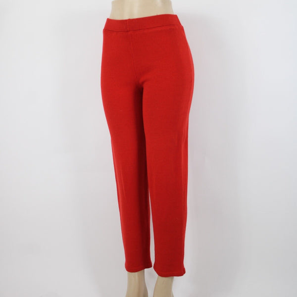 Toula Sz 4 x 30 Red Wool Mid Rise Santana Knit Capri AS IS Pant
