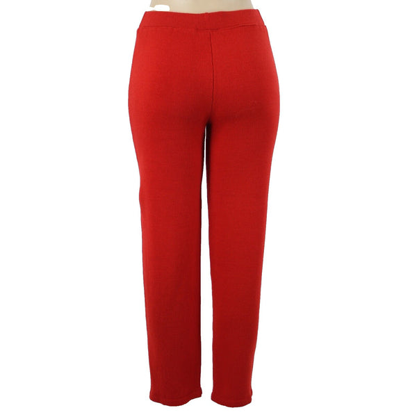 Toula Sz 4 x 30 Red Wool Mid Rise Santana Knit Capri AS IS Pant