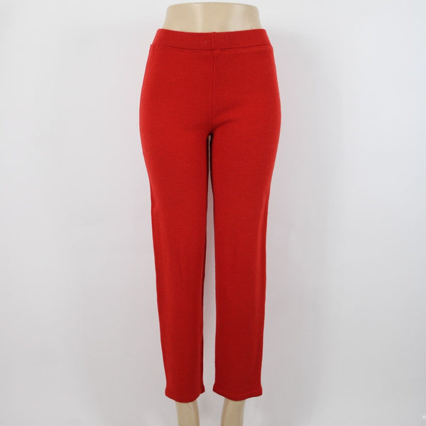 Toula Sz 4 x 30 Red Wool Mid Rise Santana Knit Capri AS IS Pant