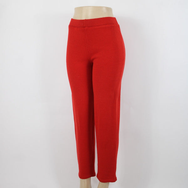Toula Sz 4 x 30 Red Wool Mid Rise Santana Knit Capri AS IS Pant