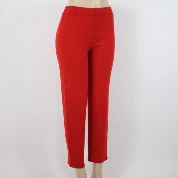 Toula Sz 4 x 30 Red Wool Mid Rise Santana Knit Capri AS IS Pant