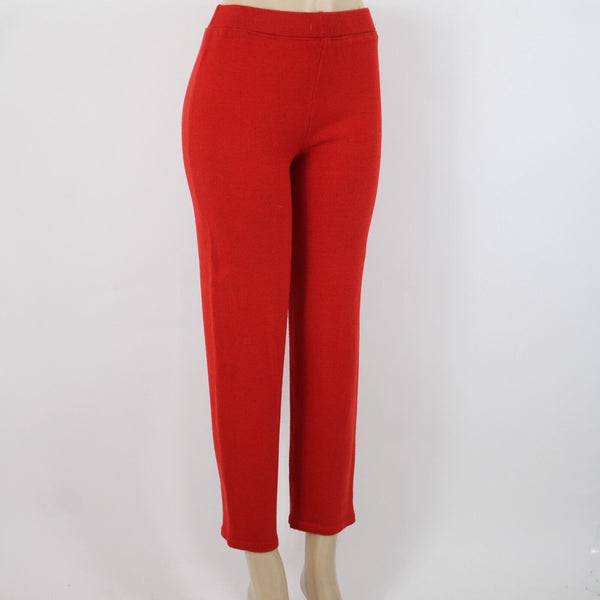 Toula Sz 4 x 30 Red Wool Mid Rise Santana Knit Capri AS IS Pant