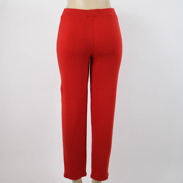 Toula Sz 4 x 30 Red Wool Mid Rise Santana Knit Capri AS IS Pant