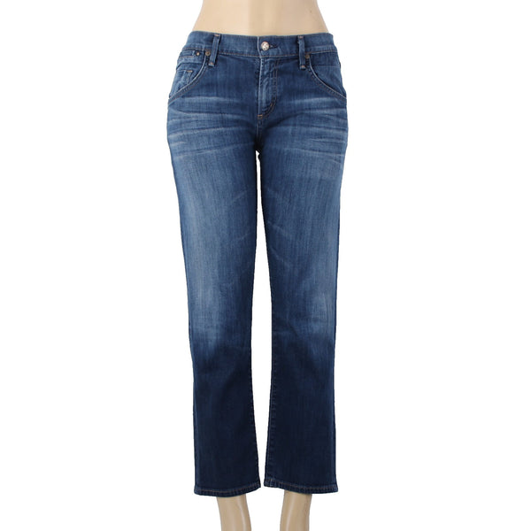 Citizens Of Humanity Jeans Dylan Sz 26 x 27 Blue Denim Ankle Crop Cotton Jeans