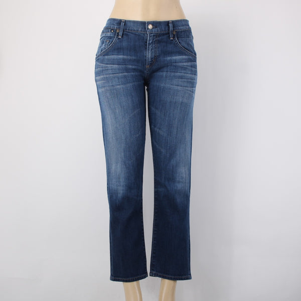 Citizens Of Humanity Jeans Dylan Sz 26 x 27 Blue Denim Ankle Crop Cotton Jeans