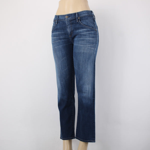 Citizens Of Humanity Jeans Dylan Sz 26 x 27 Blue Denim Ankle Crop Cotton Jeans