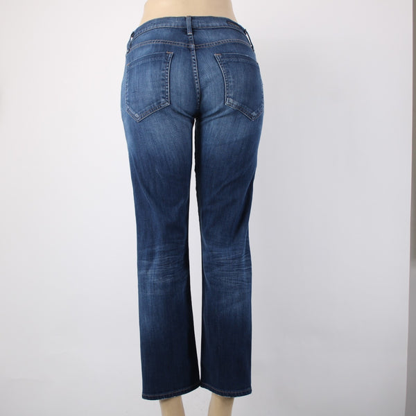 Citizens Of Humanity Jeans Dylan Sz 26 x 27 Blue Denim Ankle Crop Cotton Jeans