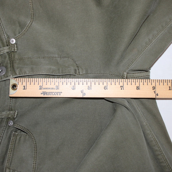 J Jill Capri Pant NEW $79 Denim Sz 2 x 27 Lt Moss Green Crop Cotton Capri Pant