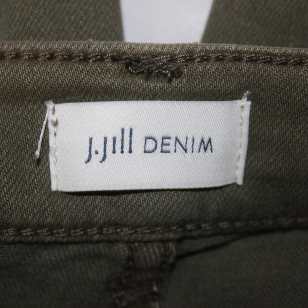 J Jill Capri Pant NEW $79 Denim Sz 2 x 27 Lt Moss Green Crop Cotton Capri Pant