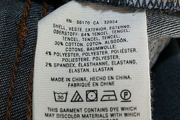 Pilcro and the Letterpress 26 x 29 Navy Denim Skinny Tencel Cotton Blend