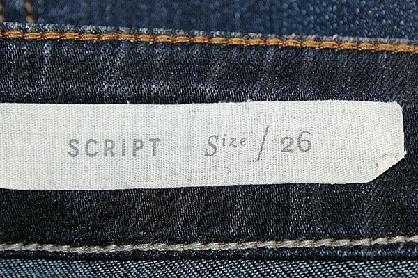 Pilcro and the Letterpress 26 x 29 Navy Denim Skinny Tencel Cotton Blend
