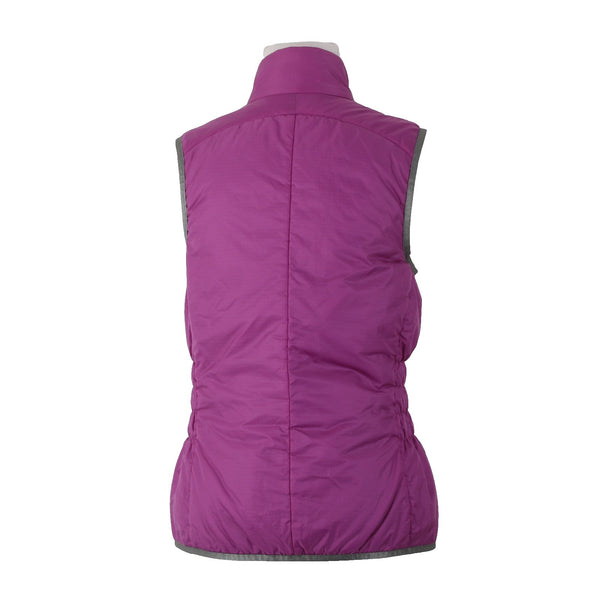 Nike Golf Vest Sz S Purple Gray Reversible Pockets Collared 100% Polyester Vest