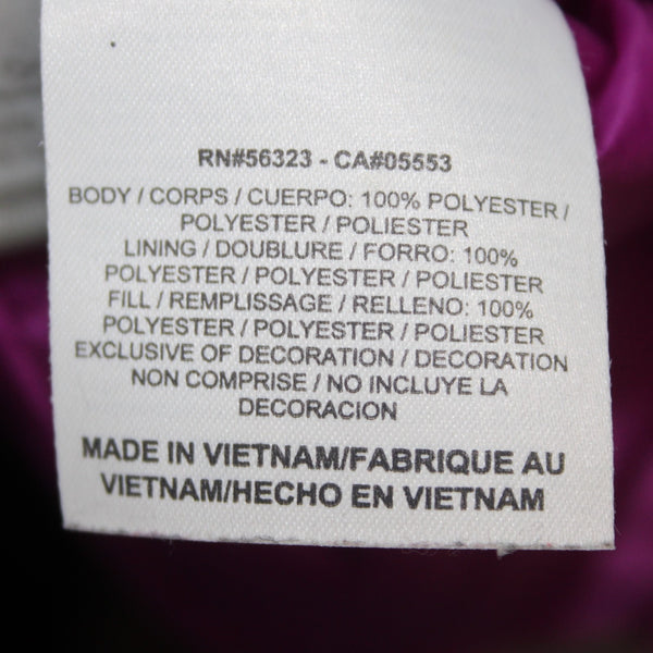 Nike Golf Vest Sz S Purple Gray Reversible Pockets Collared 100% Polyester Vest