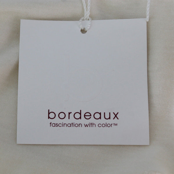 Bordeaux NEW $30 Sz S Cream White Scoop Neck Flowy Modal Spandex Top
