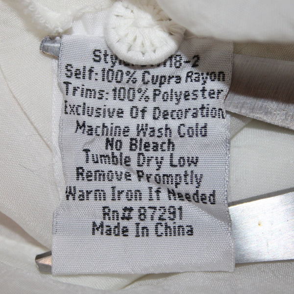 Johnny Was Top Sz S White Multi Colored Embroidered 100% Cotton Poly Top