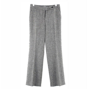 Calvin Klein Sz 4 x 33 Black Gray Poly Wool Acrylic Poly Lined Trouser Pant