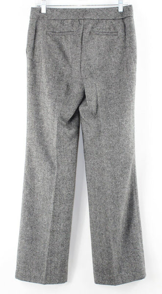 Calvin Klein Sz 4 x 33 Black Gray Poly Wool Acrylic Poly Lined Trouser Pant
