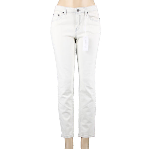 Kenneth Cole Reaction NEW $59 Sz 12 x 28 Boardwalk Wash Cream Blue Cotton Jeans
