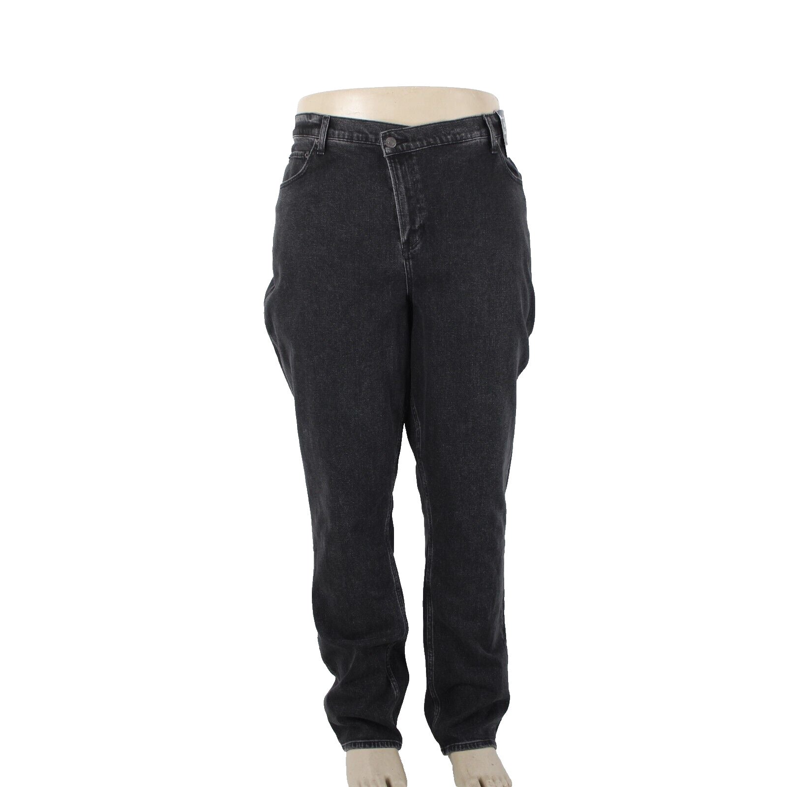 Abercrombie Fitch NEW $100 Curve Love Sz 35 20r x 31 Black Denim Cotton Jeans