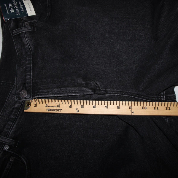 Abercrombie Fitch NEW $100 Curve Love Sz 35 20r x 31 Black Denim Cotton Jeans