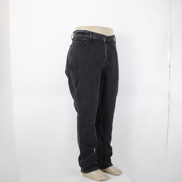 Abercrombie Fitch NEW $100 Curve Love Sz 35 20r x 31 Black Denim Cotton Jeans