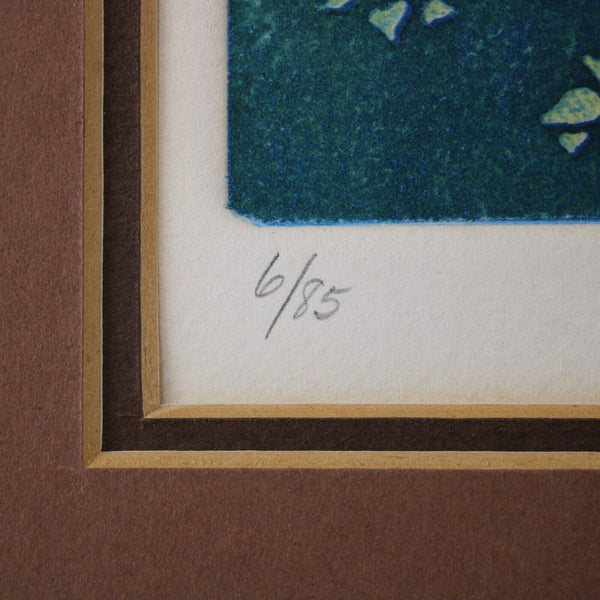 Talzelli 10 x 10 Brown Cream Multi Geo Pattern Picks Signed Num 6/85 Art Work