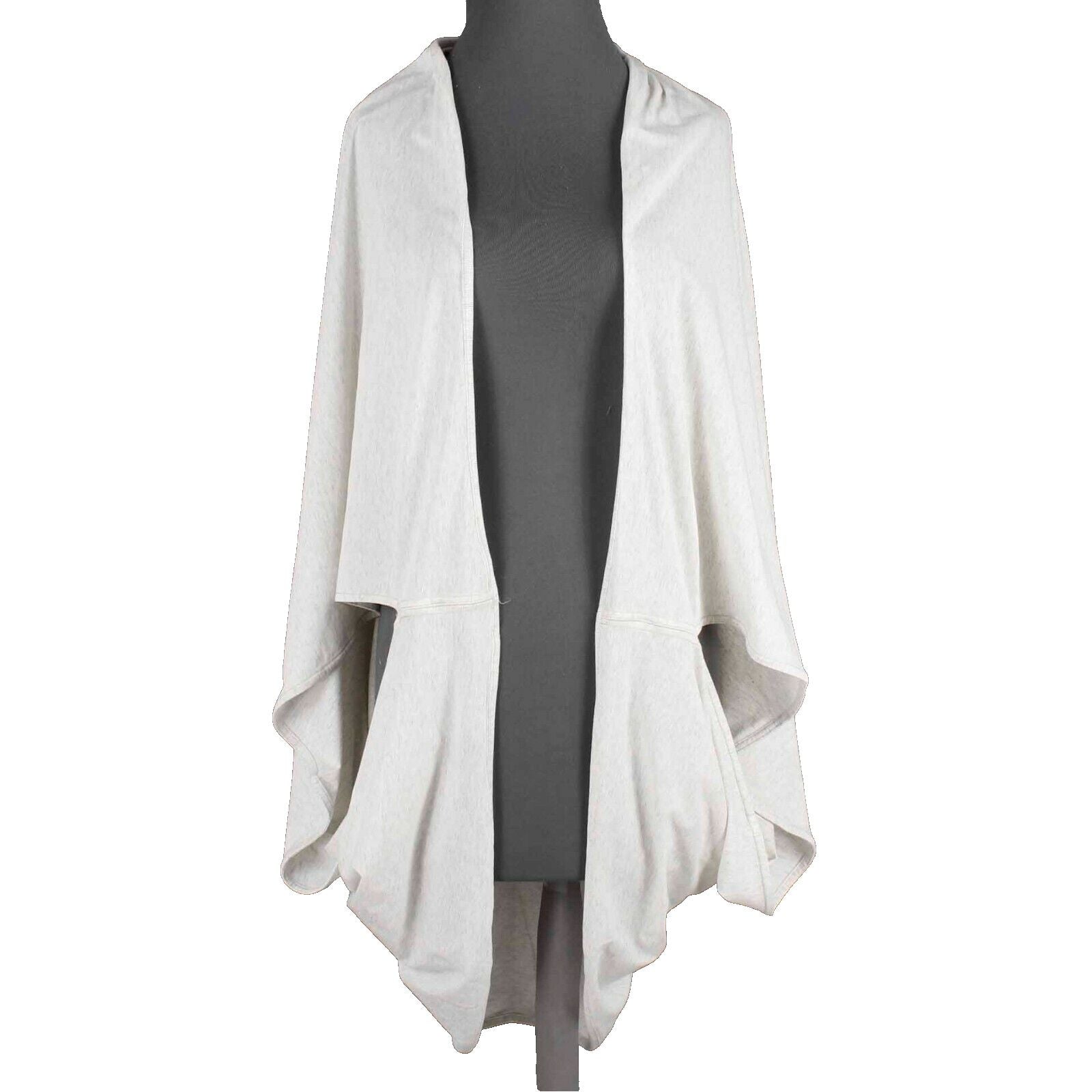 Lululemon Sz OS Gray Prima Cotton Lyocell Long Wrap Jacket