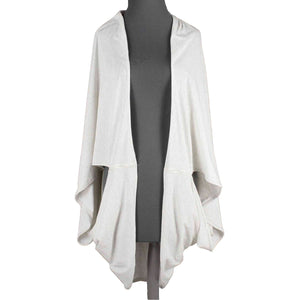 Lululemon Sz OS Gray Prima Cotton Lyocell Long Wrap Jacket