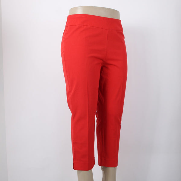 Chicos Pant So Slimming NEW $79 Sz 2.5 x 24 Runaway Red Brigitte Crop Capri Pant