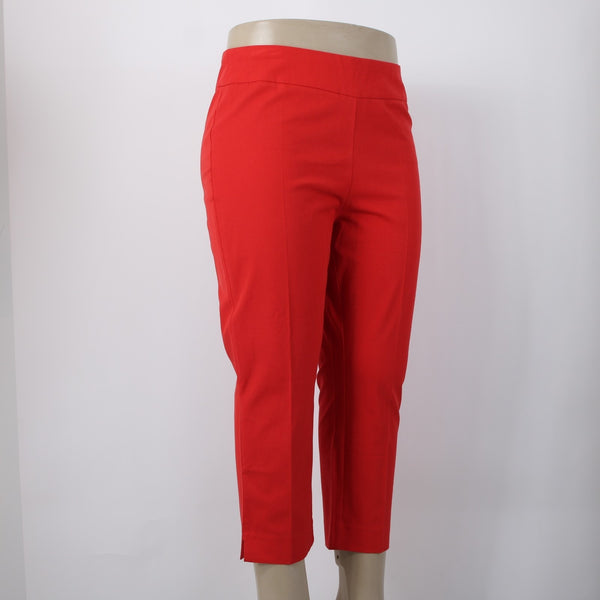 Chicos Pant So Slimming NEW $79 Sz 2.5 x 24 Runaway Red Brigitte Crop Capri Pant