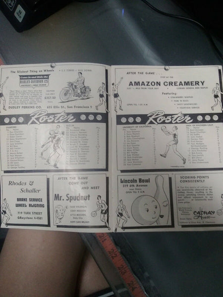 Cow Palace San Francisco 1948-49 Season Basketball Program