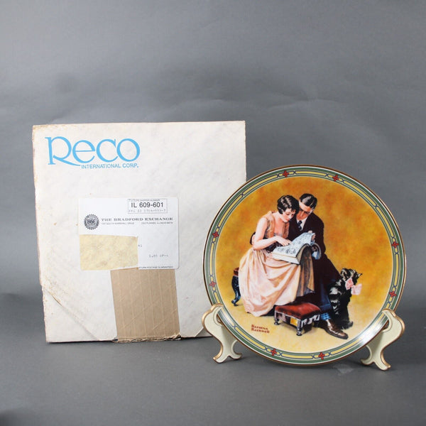 Edwin M Knowles 1985 A Couples Commitment By Norman Rockwell #16118I Plate