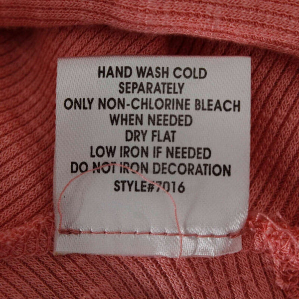 Cass NEW $49 Sz M Peach Jeweled Neck Asymmetric Pockets Rayon Blend Knit Top