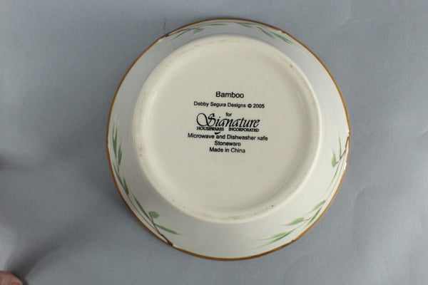 Signature Debby Segura Bamboo Design 4.5 x 8 Bowl H55032