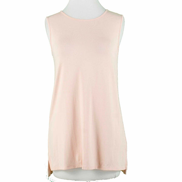 J Jill Wearever Collection NEW $49 Sz XS Peach Hi Lo Split Sides Rayon Lycra Top