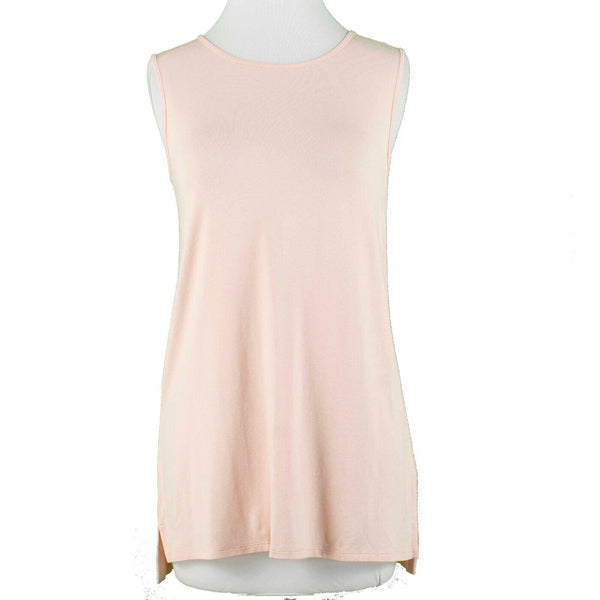 J Jill Wearever Collection NEW $49 Sz XS Peach Hi Lo Split Sides Rayon Lycra Top