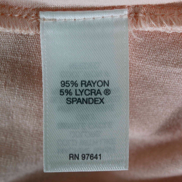 J Jill Wearever Collection NEW $49 Sz XS Peach Hi Lo Split Sides Rayon Lycra Top