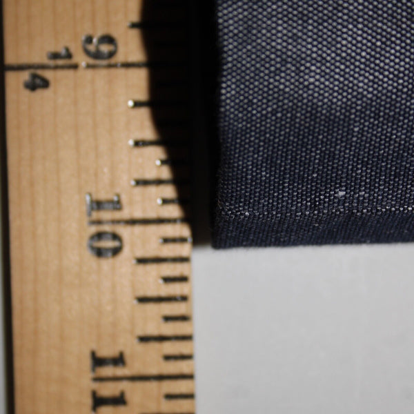 Cartonnier Sz 4 x 25 Blue Denim Button Side Linen Cotton Crop Jeans